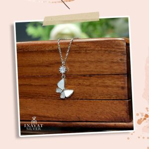 Silver Butterfly Necklace