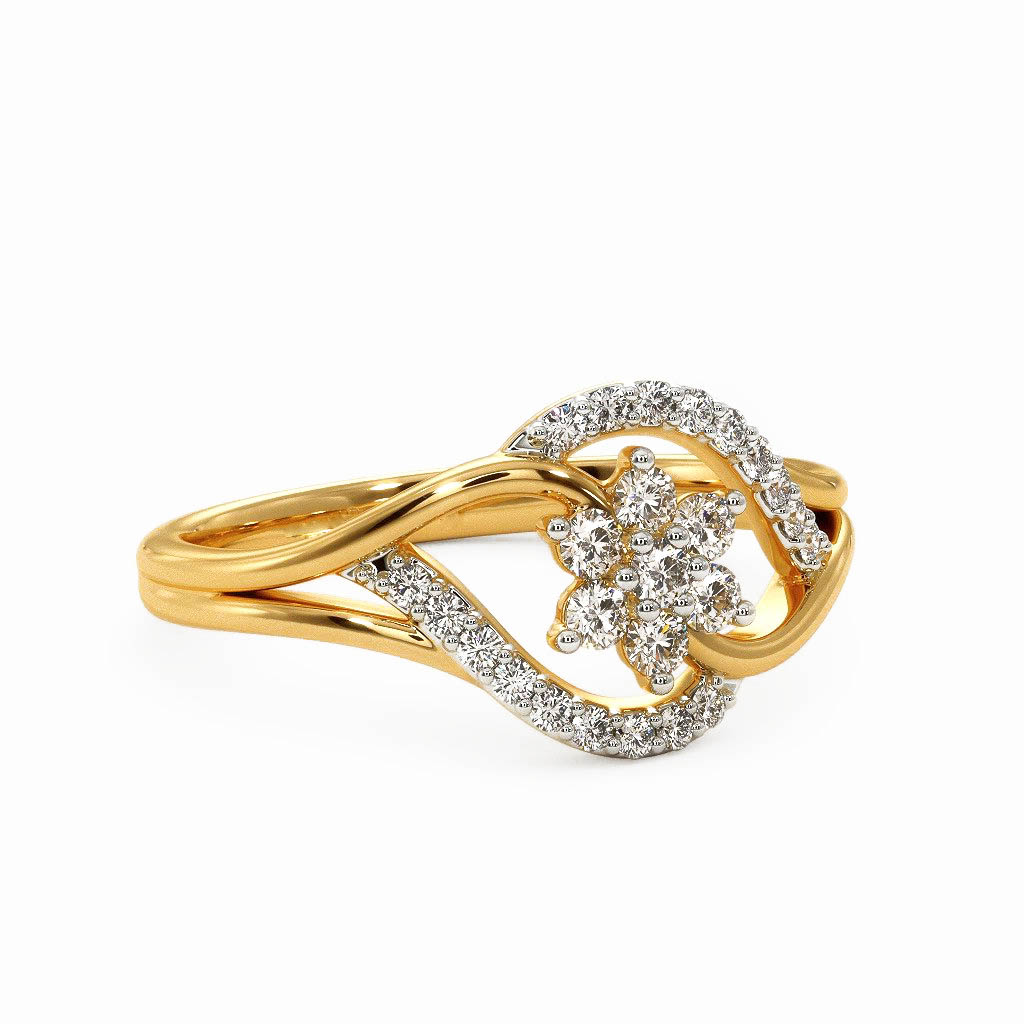 Buy Ally Cluster Diamond Ring Online | CaratLane